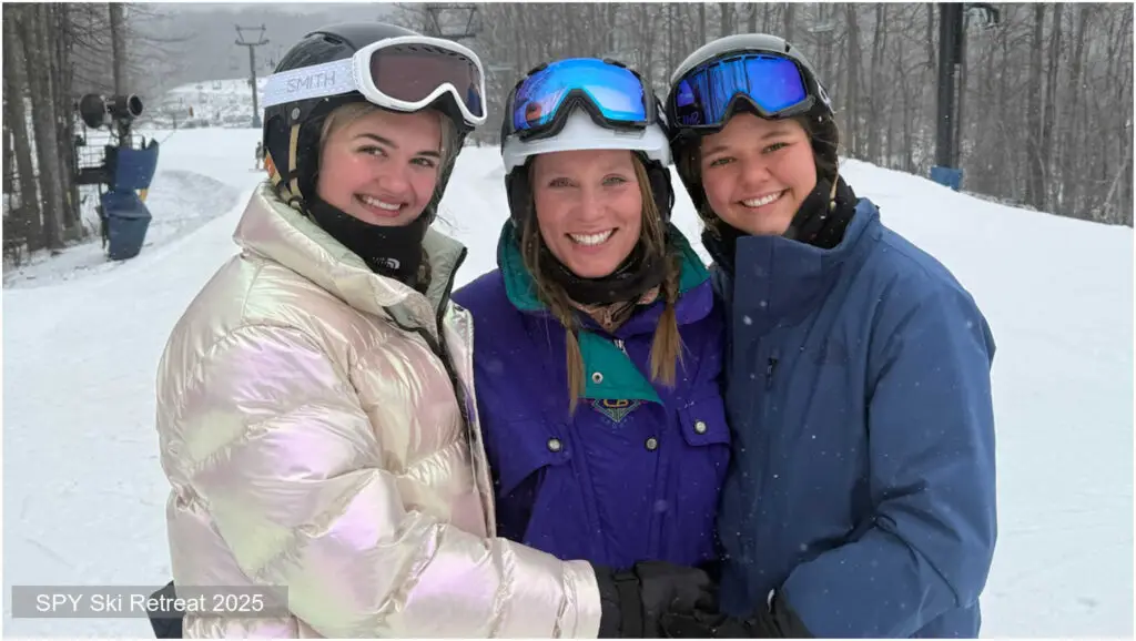 St Paul youth and leader at a ski retreat