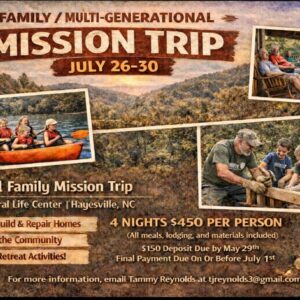 Family Mission Trip (Pay)