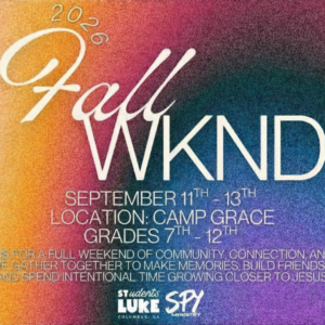 Youth Fall WKND Retreat (Pay)