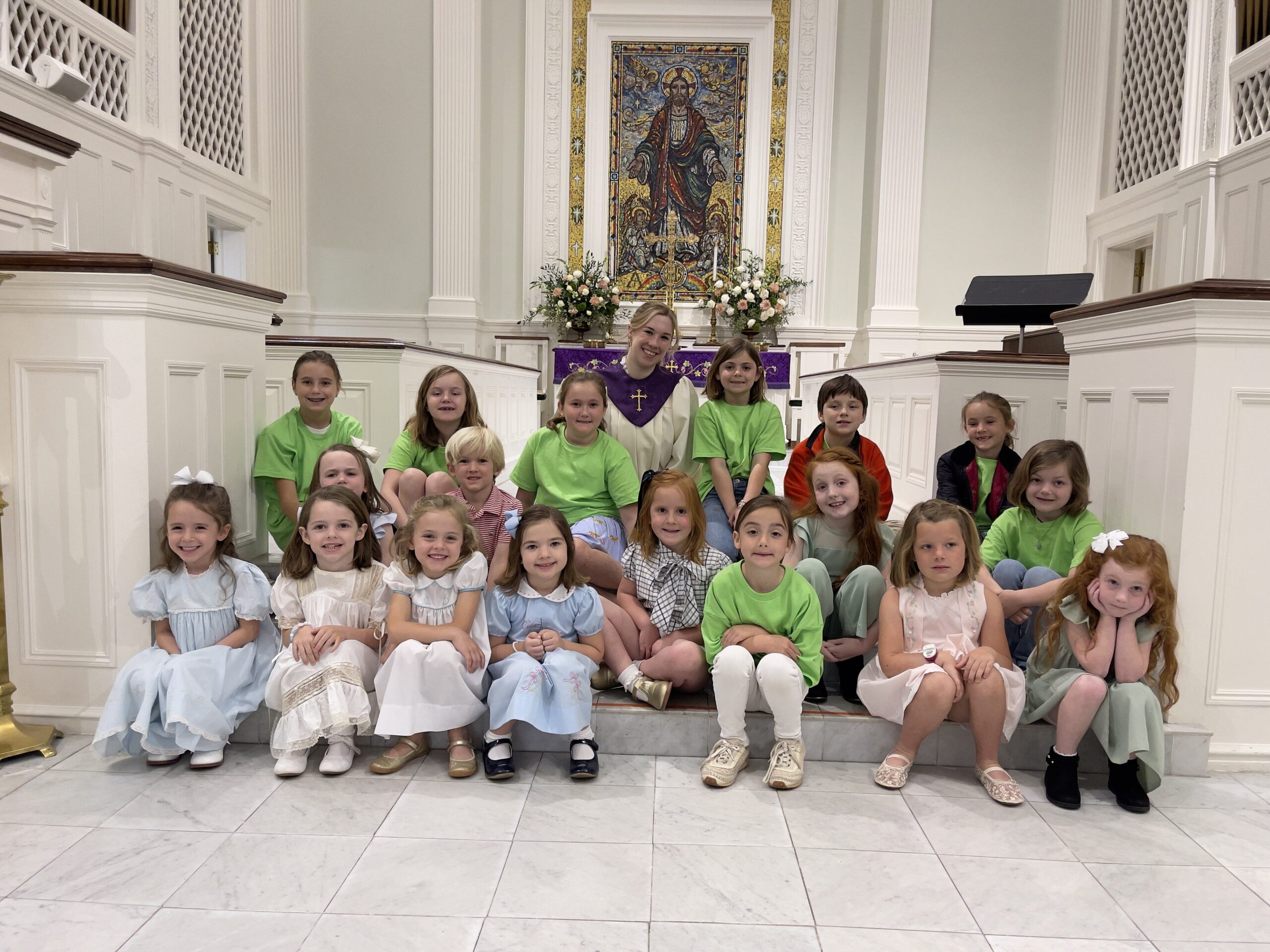 St Paul Children’s Choir in the sanctuary