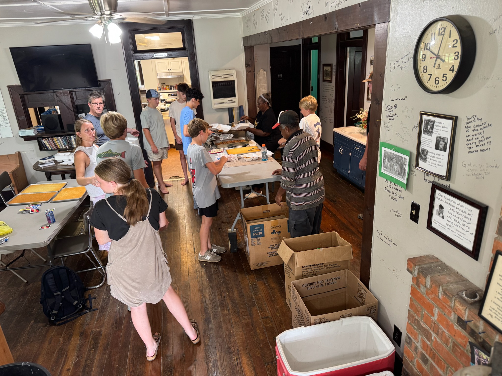 St Paul youth serving on a mission project