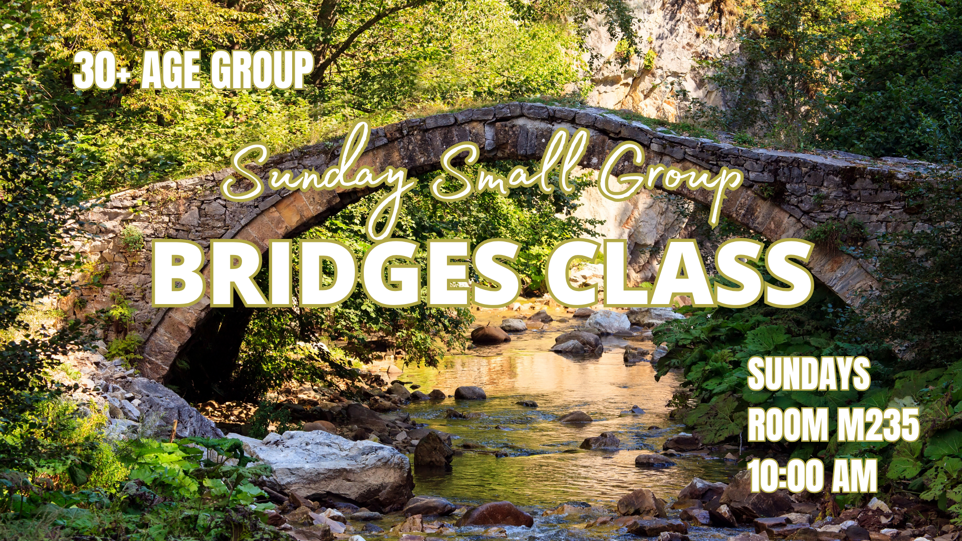 Bridges Sunday Small Group graphic