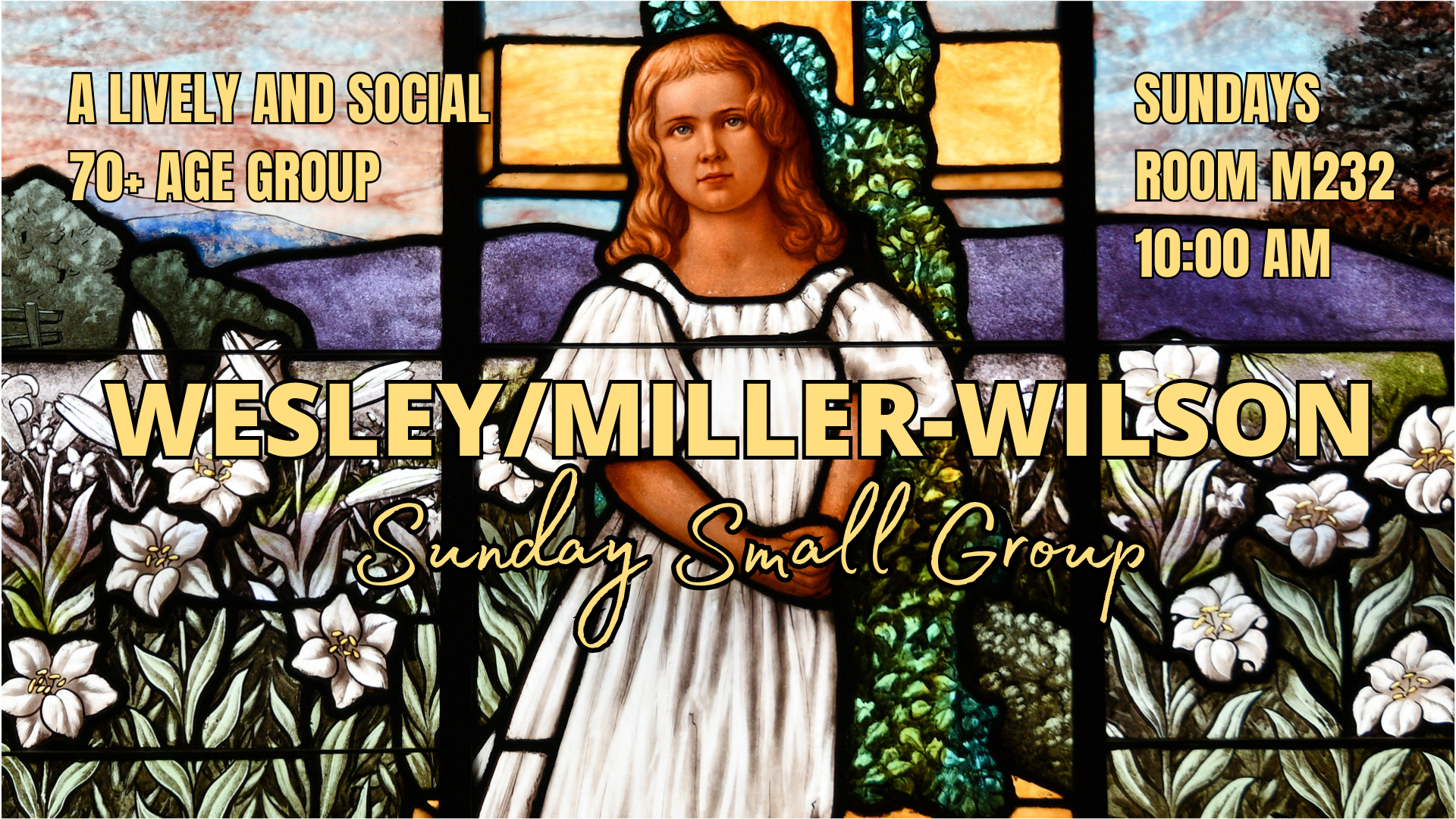 Wesley Miller-Wilson Sunday Small Group graphic