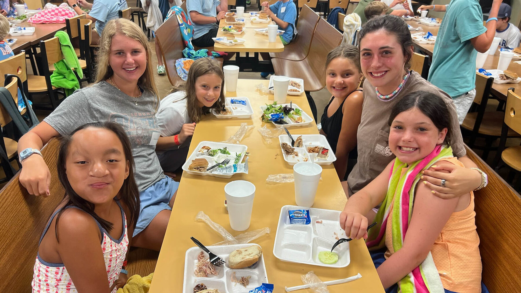 Children and leaders sharing fellowship at St Paul