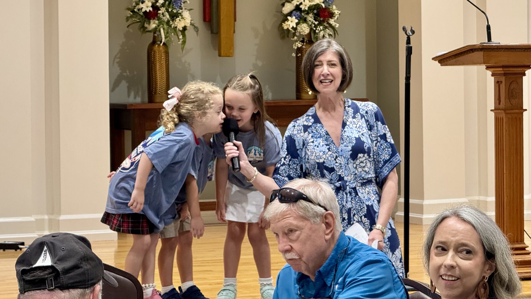 Children and adults sharing an intergenerational gathering at St Paul